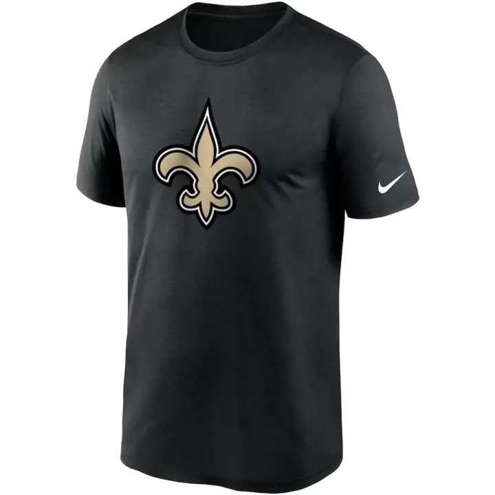 T-shirt Légende NFL des Saints de la Nouvelle-Orléans NOIR