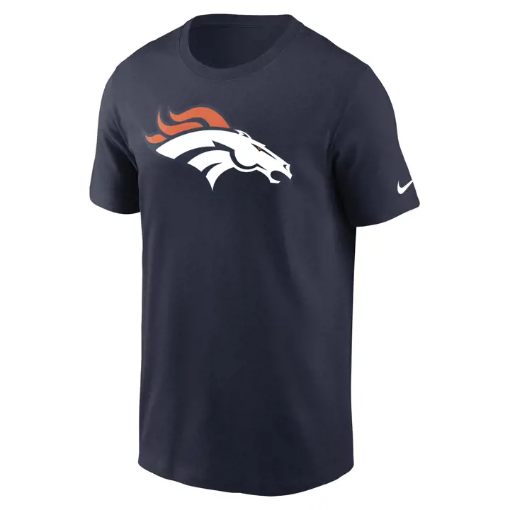 T-shirt essentiel à logo NFL DENVER BRONCOS BLEU MARINE