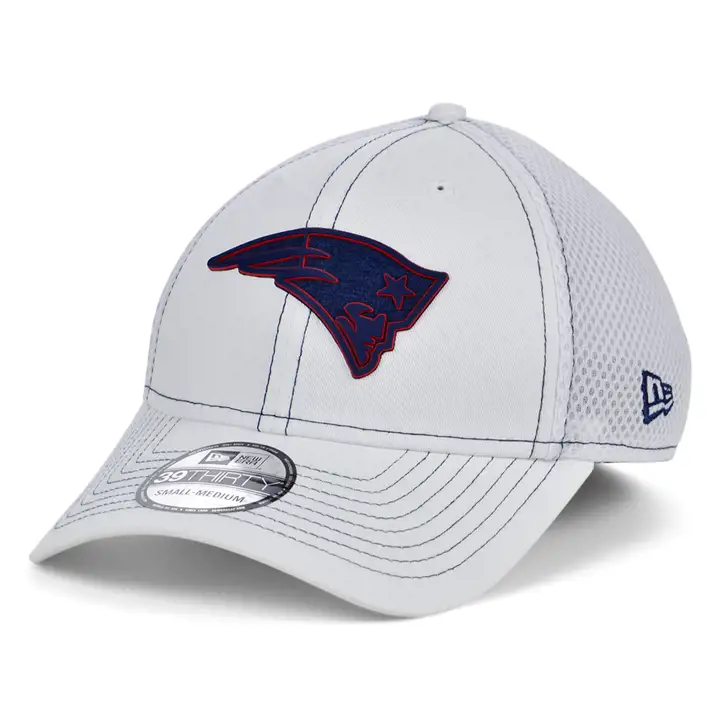 CASQUETTE NEW ENGLAND PATRIOTS NFL Blanc/TC Silicone Neo 39THIRTY Blanc