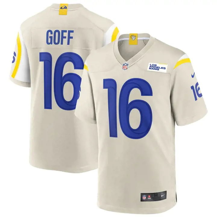 Maillot de match NFL LA Rams Jared Goff ivo