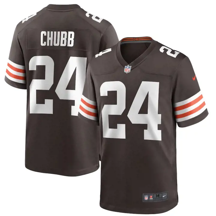Maillot de match NFL des Cleveland Browns brn Chubb