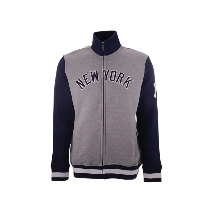 Veste de survêtement iconique MLB New York Yankees BLEU MARINE/GRIS