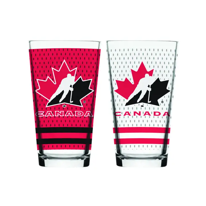 Ensemble de verres à mélange LNH de l'équipe Canada – paquet de 2