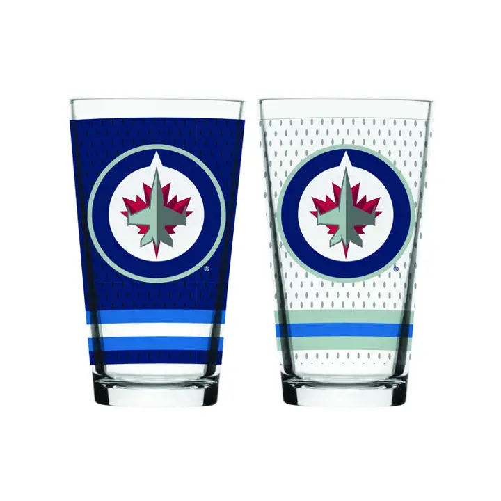 Ensemble de 2 verres mélangeurs LNH des Jets de Winnipeg