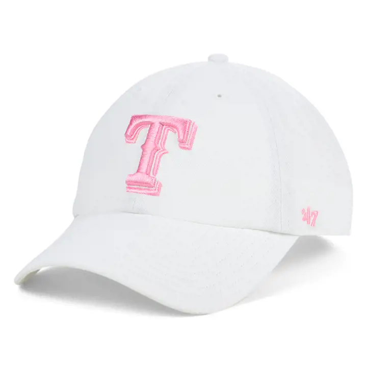 Texas Rangers MLB White/Rose Clean Up wht
