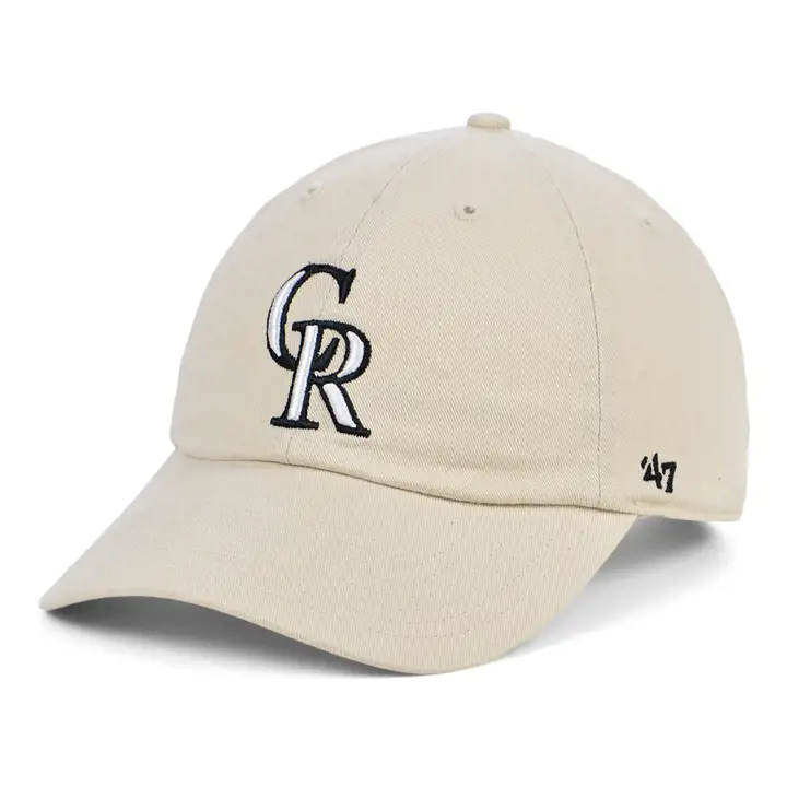 Colorado Rockies MLB Casquette Bone « 47 Clean Up » naturelle