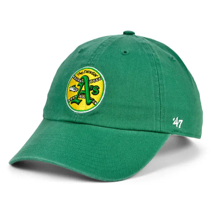 Oakland Athletics MLB Casquette '47 Clean Up vert kaki