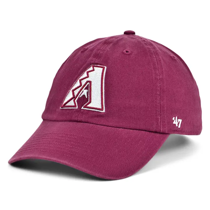 Arizona Diamondbacks Casquette MLB « 47 Clean Up » Crème/Blanc