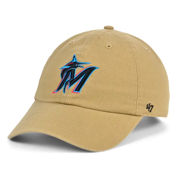 Miami Marlins MLB Kaki '47 Clean Up kha