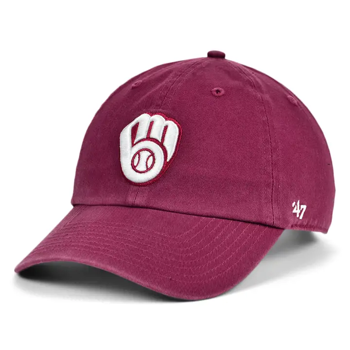 Casquette '47 Clean Up MLB Milwaukee Brewers Crème/Blanche