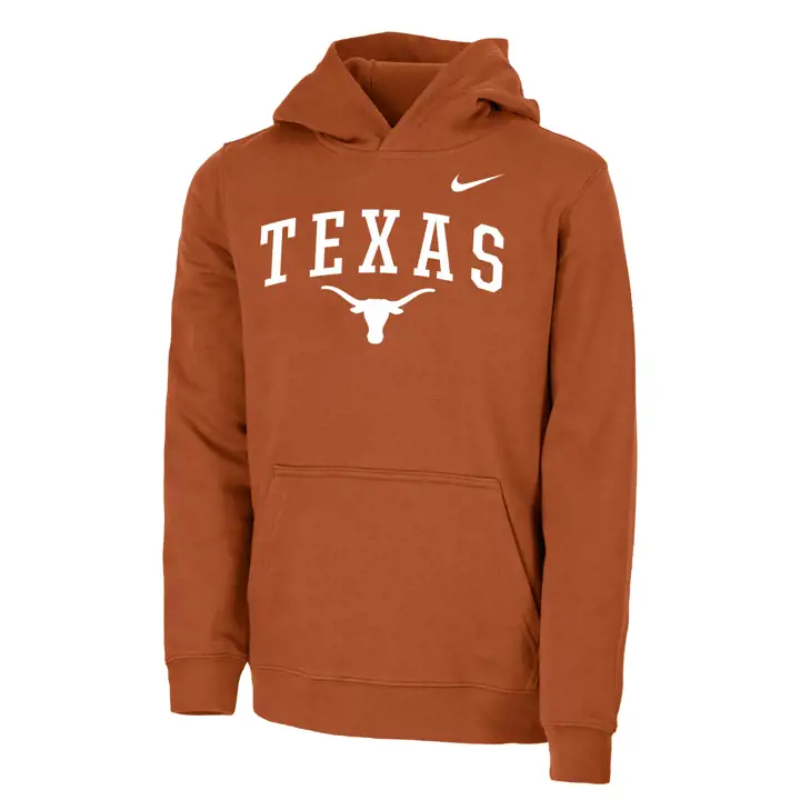 Sweat à capuche en molleton Texas Longhorns NCAA pour jeune athlète