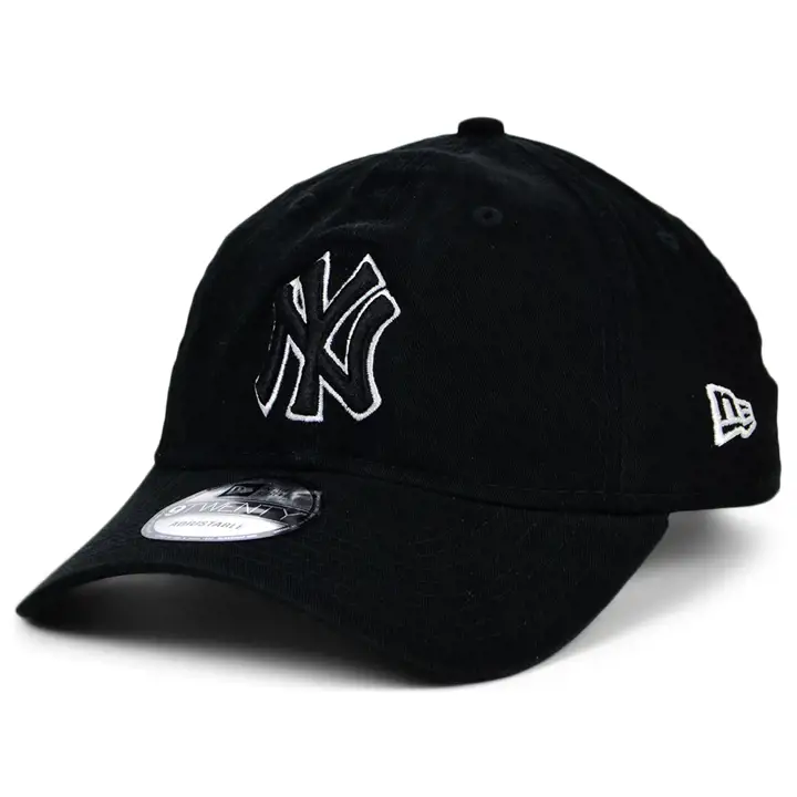 Casquette 9TWENTY des Yankees de la MLB Noir/Blanc