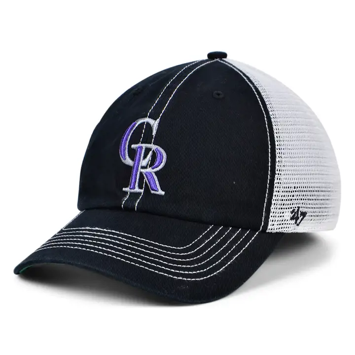 COLORADO ROCKIES MLB Casquette Trawler '47 Clean Up blk