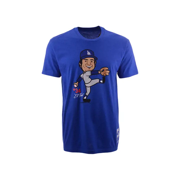 T-shirt vintage Fernando Valenzuela caricaturé DODGERS MLB Coop
