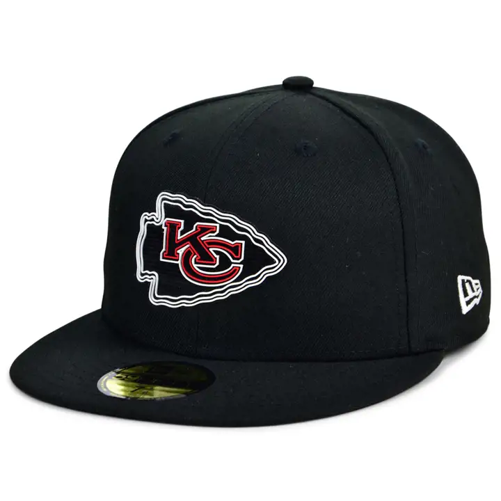 Casquette 59FIFTY NFL Draft 2020 pour enfant des Kansas City Chiefs – Noire