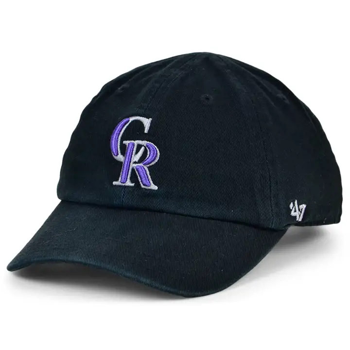 COLORADO ROCKIES MLB Enfants OFR '47 Clean Up CR noir