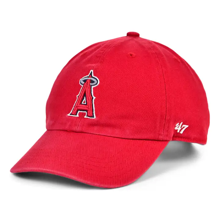 Casquette Anaheim Angels MLB pour enfant OFR '47 Clean Up rouge