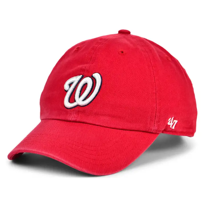 Casquette enfant MLB WASHINGTON NATIONALS OFR '47 Clean Up W rouge