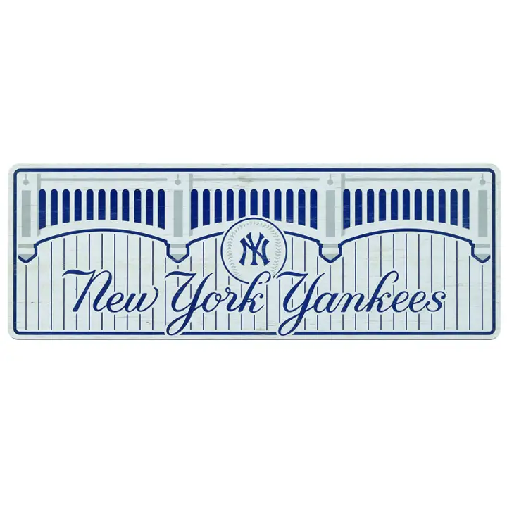 Panneau en bois du stade des Yankees de New York