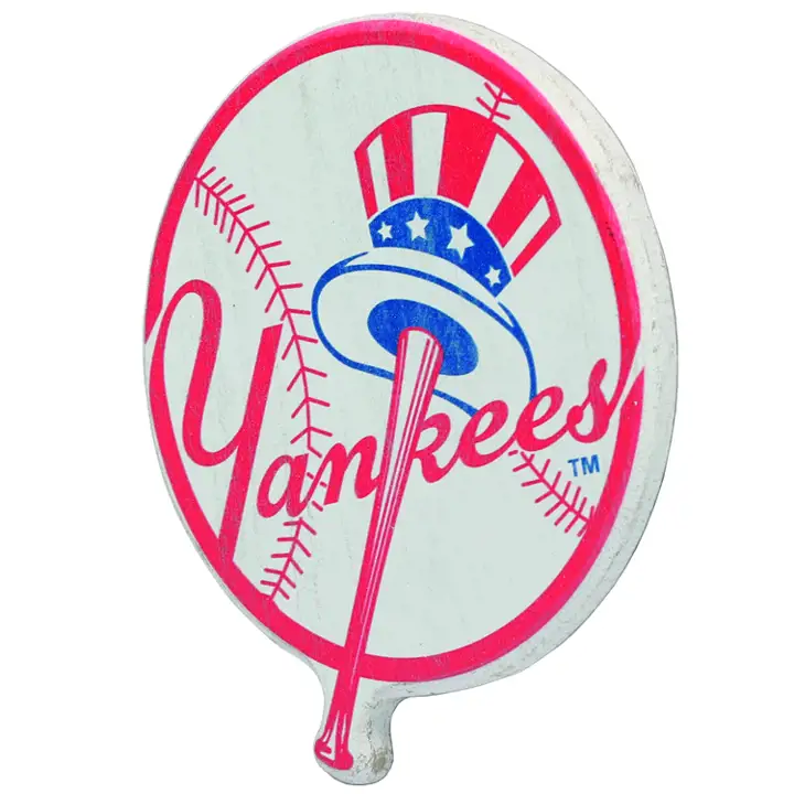 Aimant en bois avec le logo des Yankees de New York