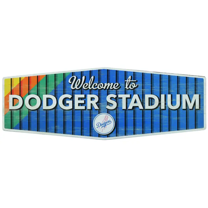 Panneau en bois du Dodger Stadium de Los Angeles