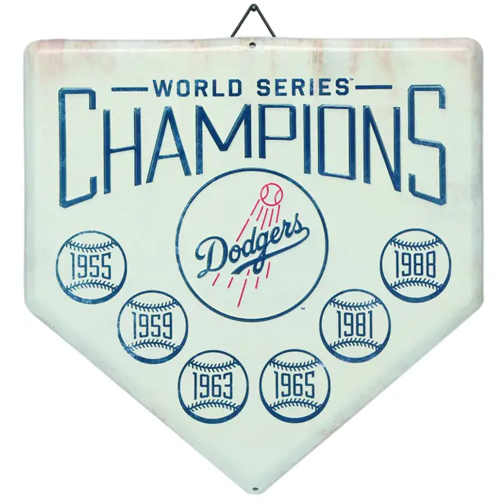 Los Angeles Dodgers World Series Plaque métallique ast