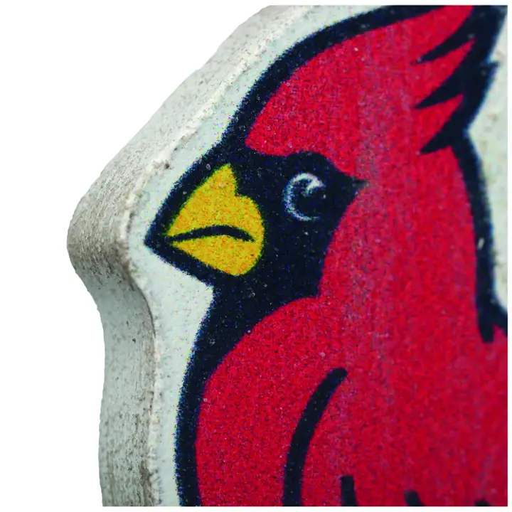 Aimant en bois du logo des Cardinals de St. Louis