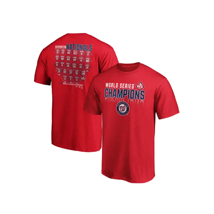 T-shirt "Washington Nationals MLB WS Champ Roster of Jerseys"