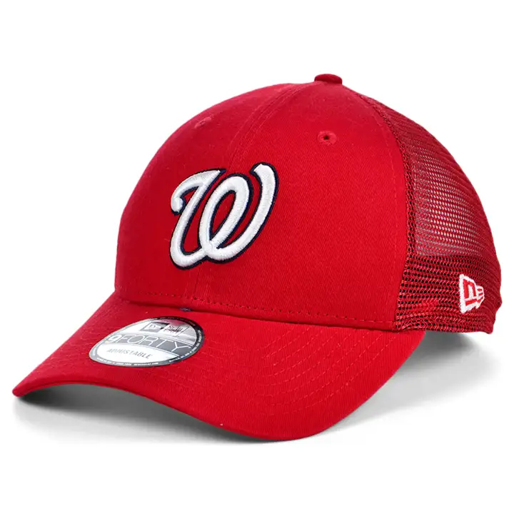 Nationals 19 MLB Casquette Trucker Chase 940 rouge