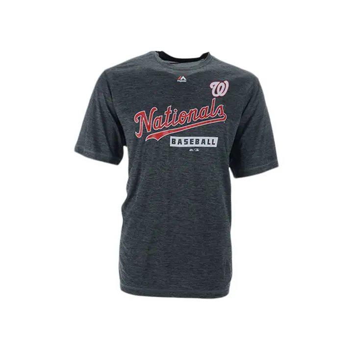 T-shirt MLB Wordmark Cool Base Nationals Anthracite