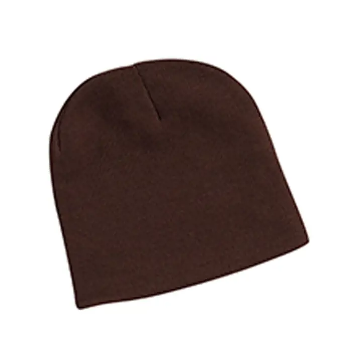 Couverture tricotée 8'' marron
