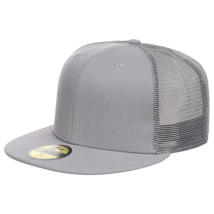Casquette Trucker 59FIFTY grise vierge New Era