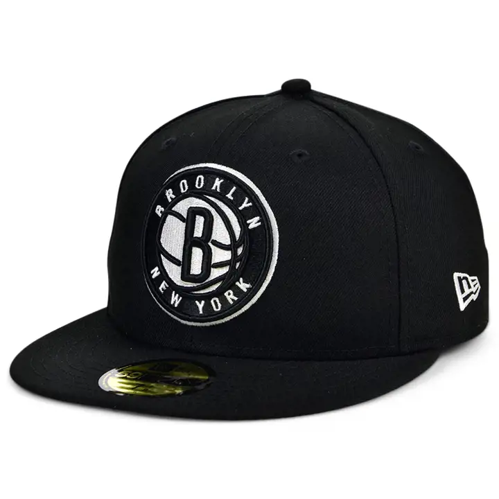 CASQUETTE AJUSTÉE 59FIFTY BROOKLYN NETS NBA ALL AROUND NOIRE