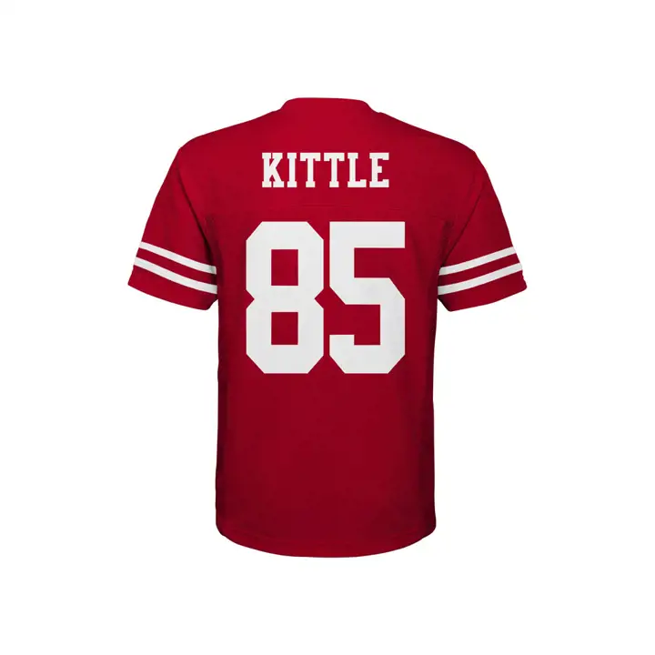 Maillot de match NFL 49ERS enfant George Kittle rouge