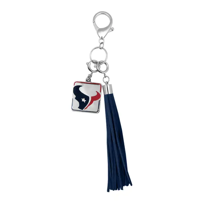 Breloque de sac à main à pompon Houston Texans