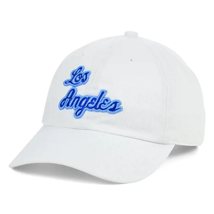 Casquette réglable Los Angeles Lakers M&N HWC Basic Dad Hat WHT