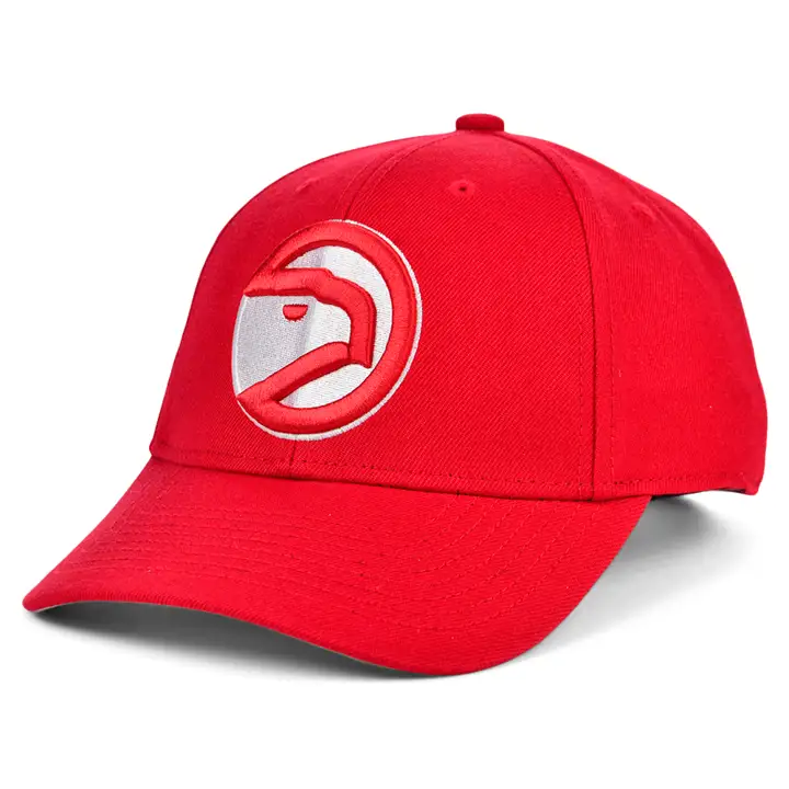 Atlanta Hawks M&N HWC Casquette structurée basique réglable ROUGE