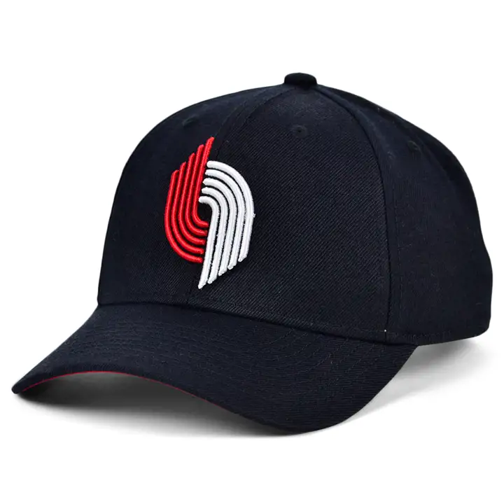 Portland Trail Blazers M&N HWC Basic Structured Adj BLK