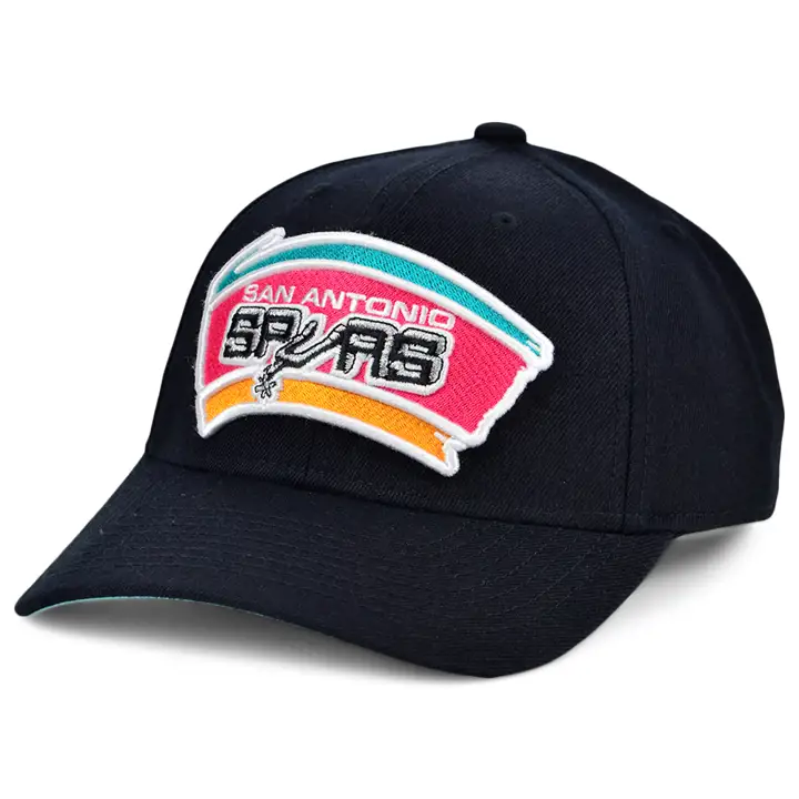 San Antonio Spurs M&N HWC Basic Structured Adj BLK