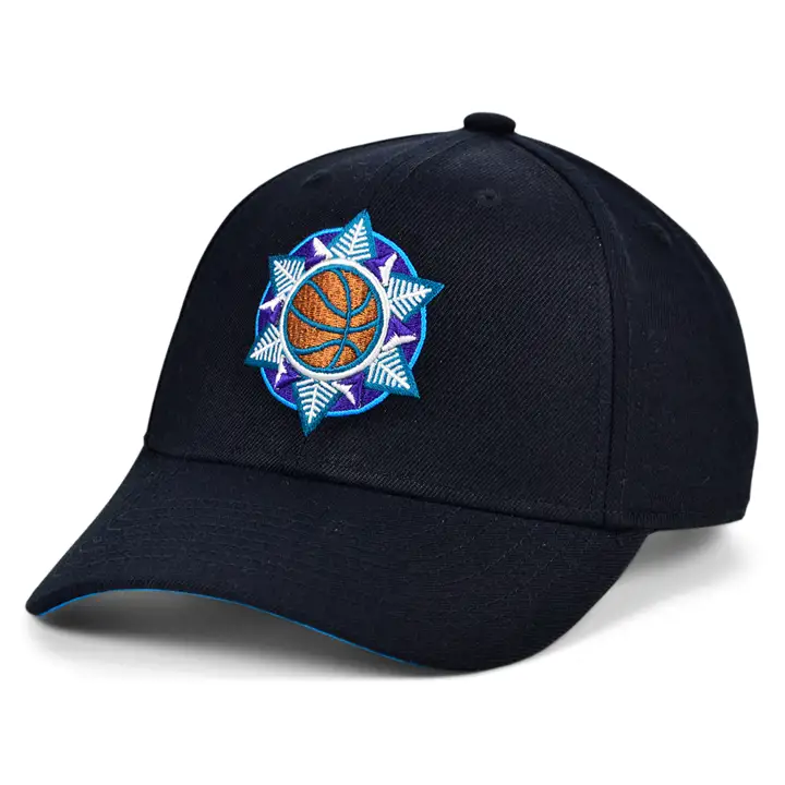 Utah Jazz M&N HWC Casquette structurée basique ajustable noire