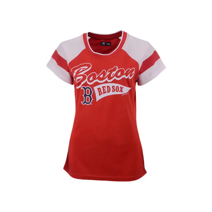 T-shirt Boston Red Sox MLB « Biggest Fan » pour femme, marine (taille 20)