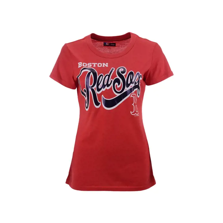 T-shirt femme MLB Boston Red Sox Homeplate 20, bleu marine