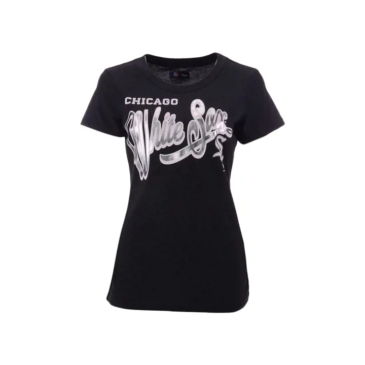 T-shirt femme MLB Chicago White Sox Homeplate 20, noir