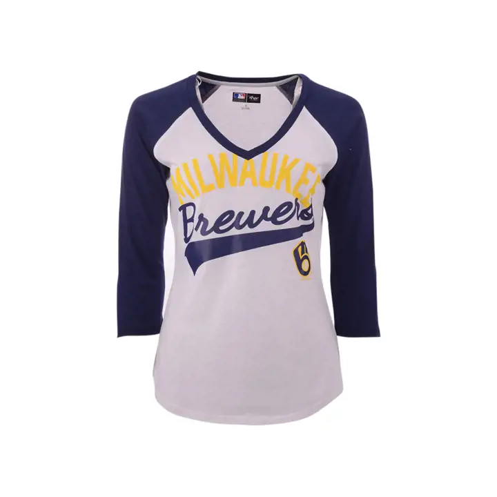 T-Shirt Raglan Femme Milwaukee Brewers MLB - It's A Game 20