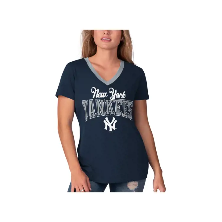 T-shirt Femme MLB Fair Ball New York Yankees 20 marine