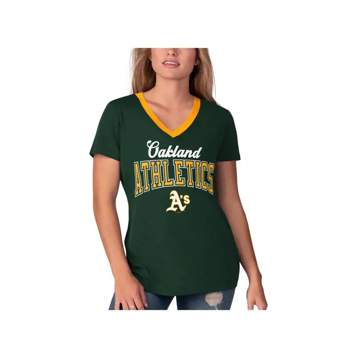 T-shirt Femme Oakland Athletics MLB Fair Ball 20 vert