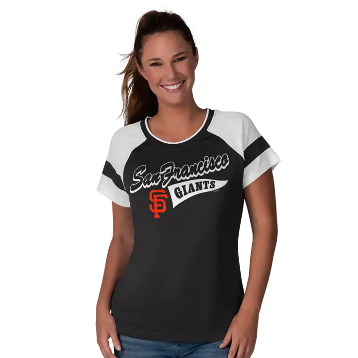T-Shirt Femme MLB San Francisco Giants "Plus Grande Fan" Noir 20