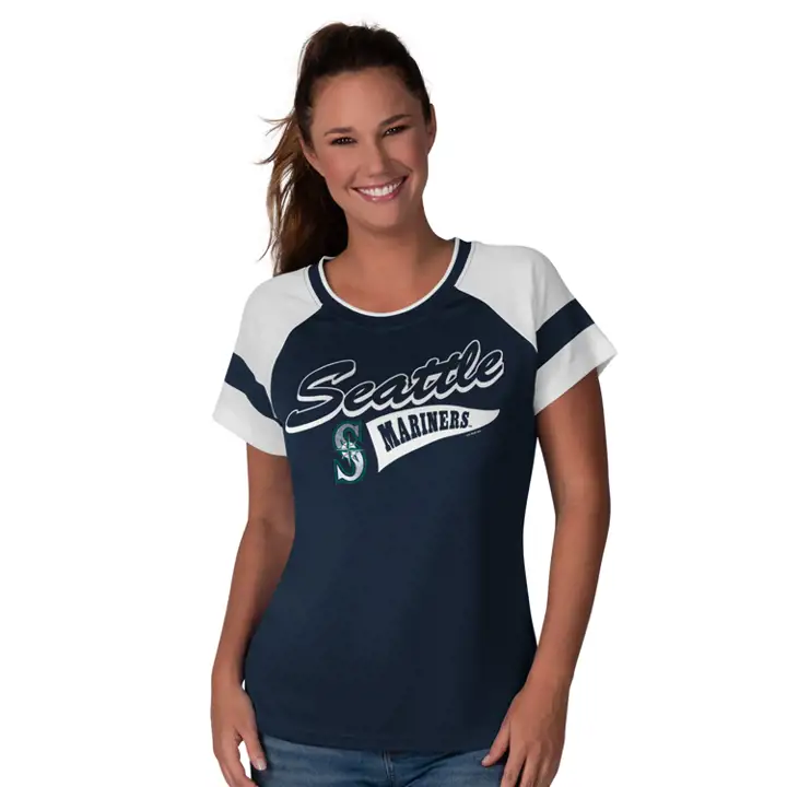 T-shirt Femme Seattle Mariners MLB Biggest Fan 20 marine