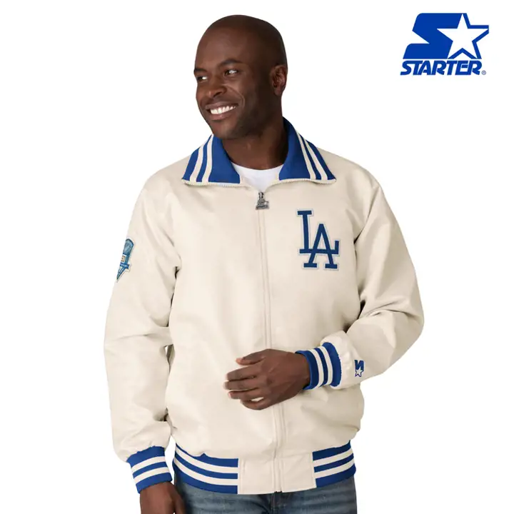 Veste en satin Los Angeles Dodgers MLB Captain Coop Starter 20