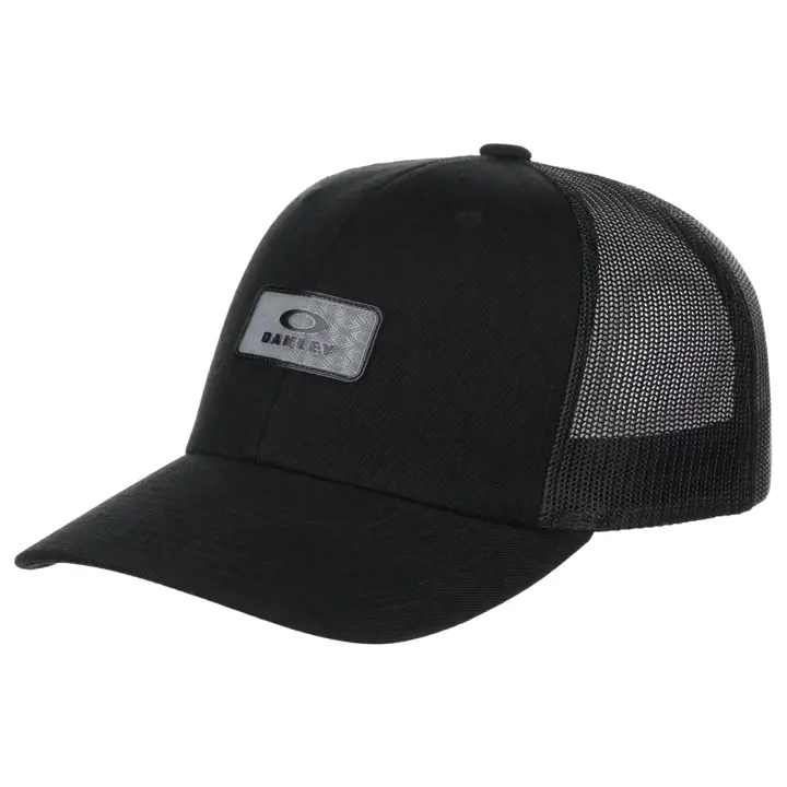 Chapeau Oakley INDY avec écusson hologramme noir